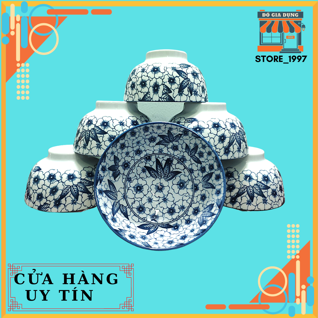 Bộ 10 chén ăn cơm bát tràng