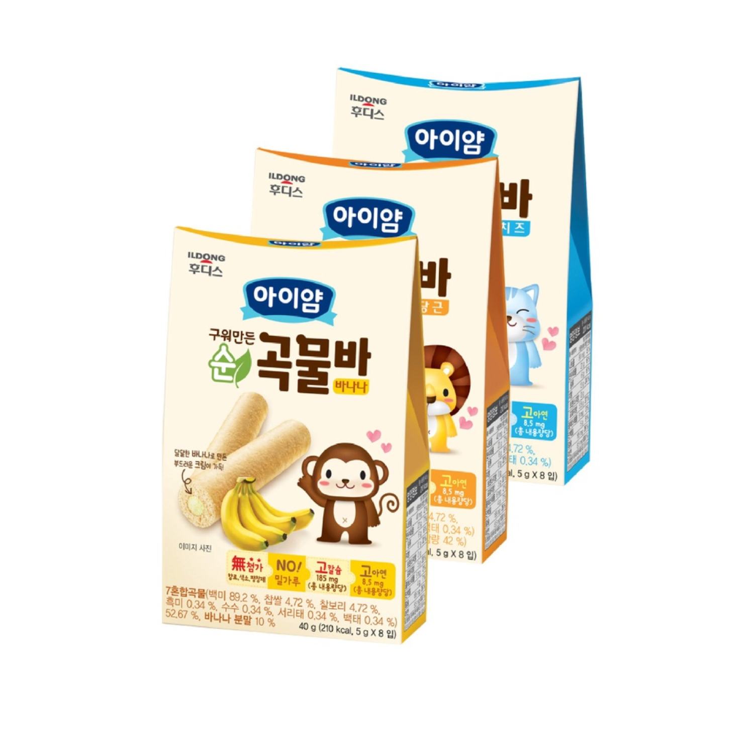 Bánh cuộn ăn dặm ngũ cốc cho bé ILDONG Hàn Quốc