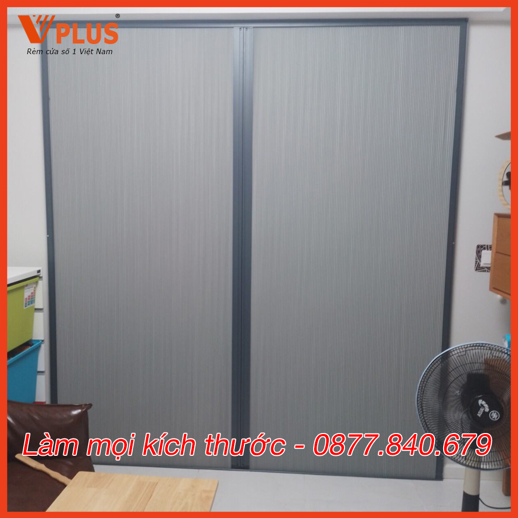 Vách ngăn rèm tổ ong vplus, vách ngăn phòng hiện đại, làm mọi kích thước