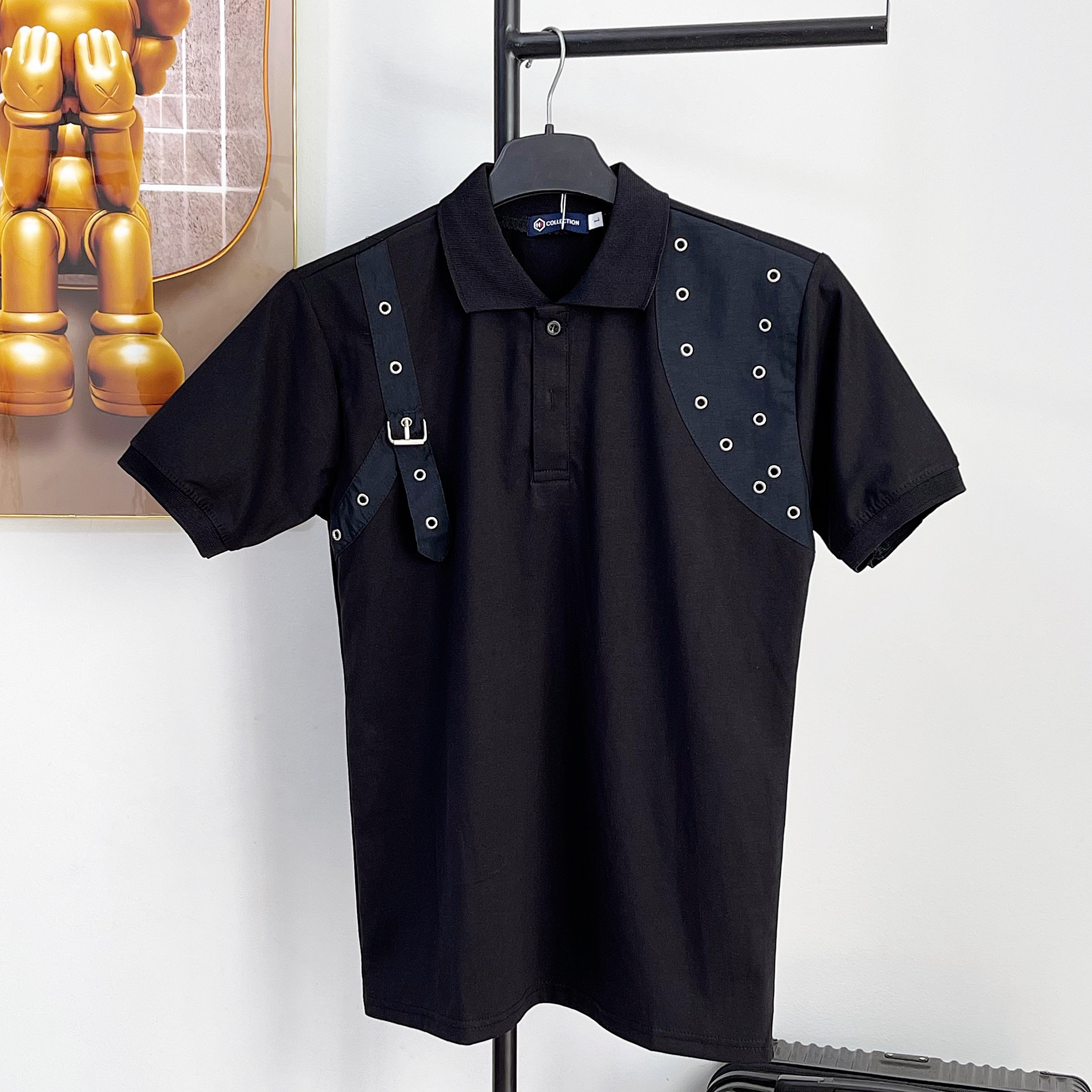 Áo thun POLO nam có cổ ngắn tay in họa tiết đẹp chất thun cotton co dãn 4 chiều mẫu mới trẻ trung, cá tính giá rẻ DV-FASHION - 3