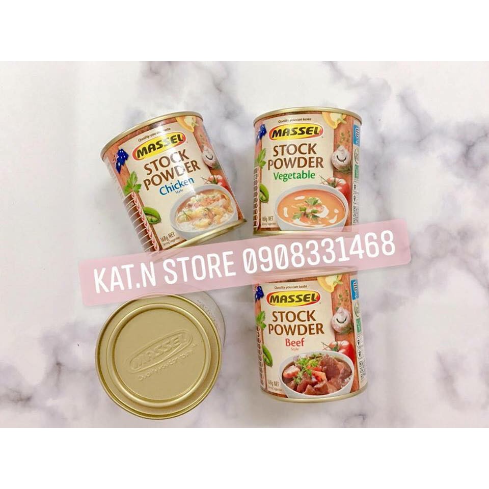 Hạt nêm massel 168gr organic cho bé ăn dặm date xa - vị gà