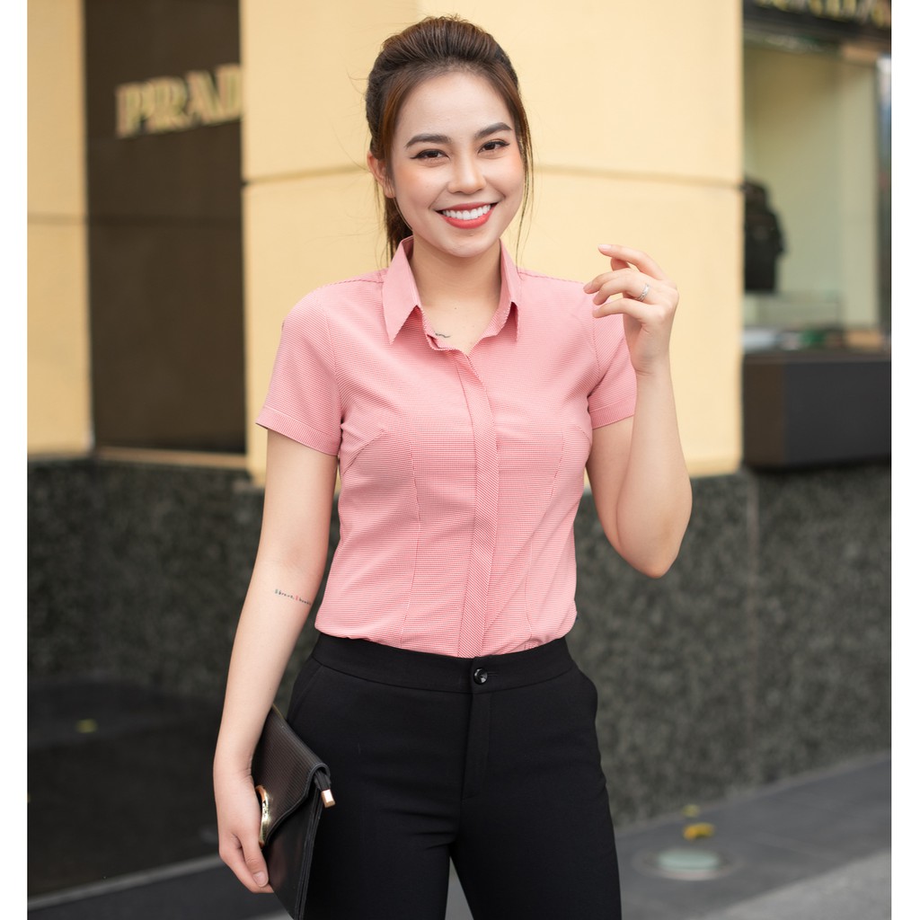 Áo sơ mi nữ thanh lịch công sở - mc fashion a645, cam kết hàng đúng mô tả, chất lượng đảm bảo an toàn đến sức khỏe người sử dụng