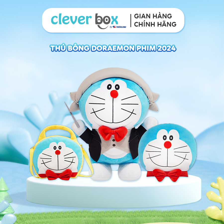 Thú bông doraemon chính hãng tagger 2024 nobita và bản giao hưởng địa cầu, nobita và vùng đất lý tưởng clever box
