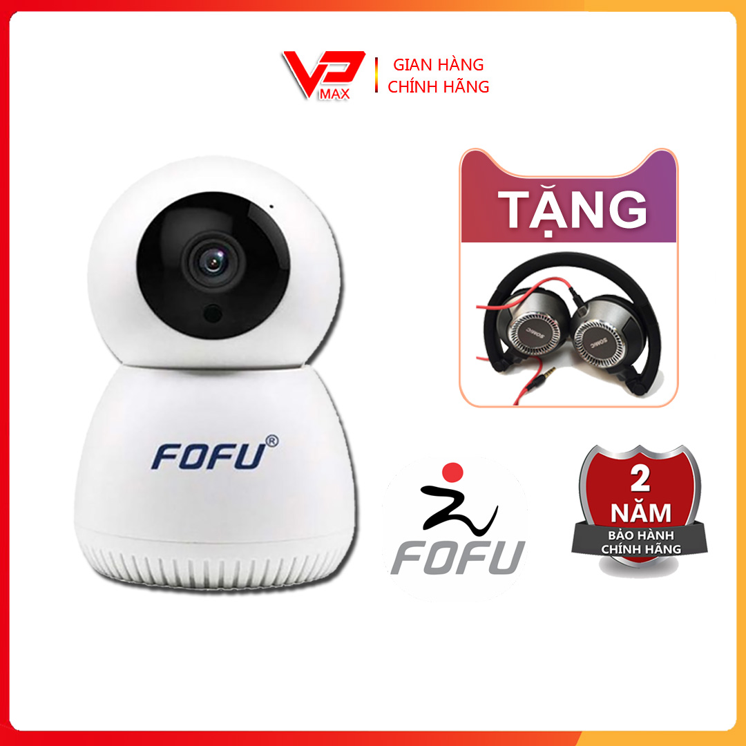 [Kèm thẻ nhớ] Camera IP wifi Fofu EYE 3 anten chuẩn HD 1080p đàm thoại 2 chiều tự động theo dõi báo động đèn hồng ngoại xem ban đêm - VPMAX - camera gia đình, camera giám sát, camera an ninh