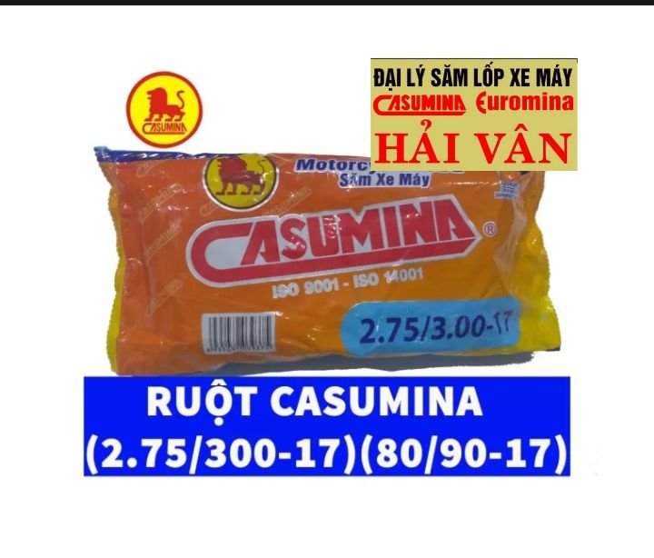 Săm 2.75/300-17 casumina lắp cho các dòng xe số đi lốp 2.75-17 và 80/90-17 được cho lôp 300-17..