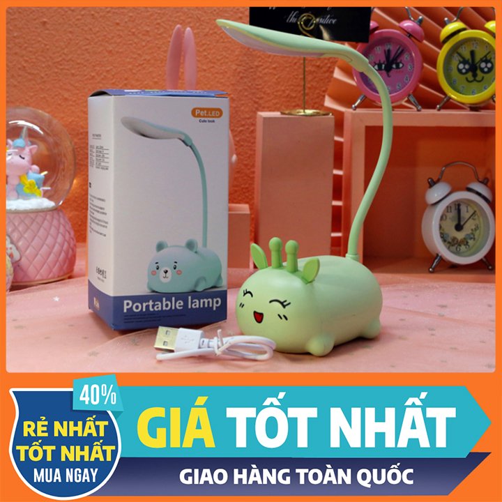 Đèn bàn hình thú đáng yêu - đèn sạc - đèn ngủ