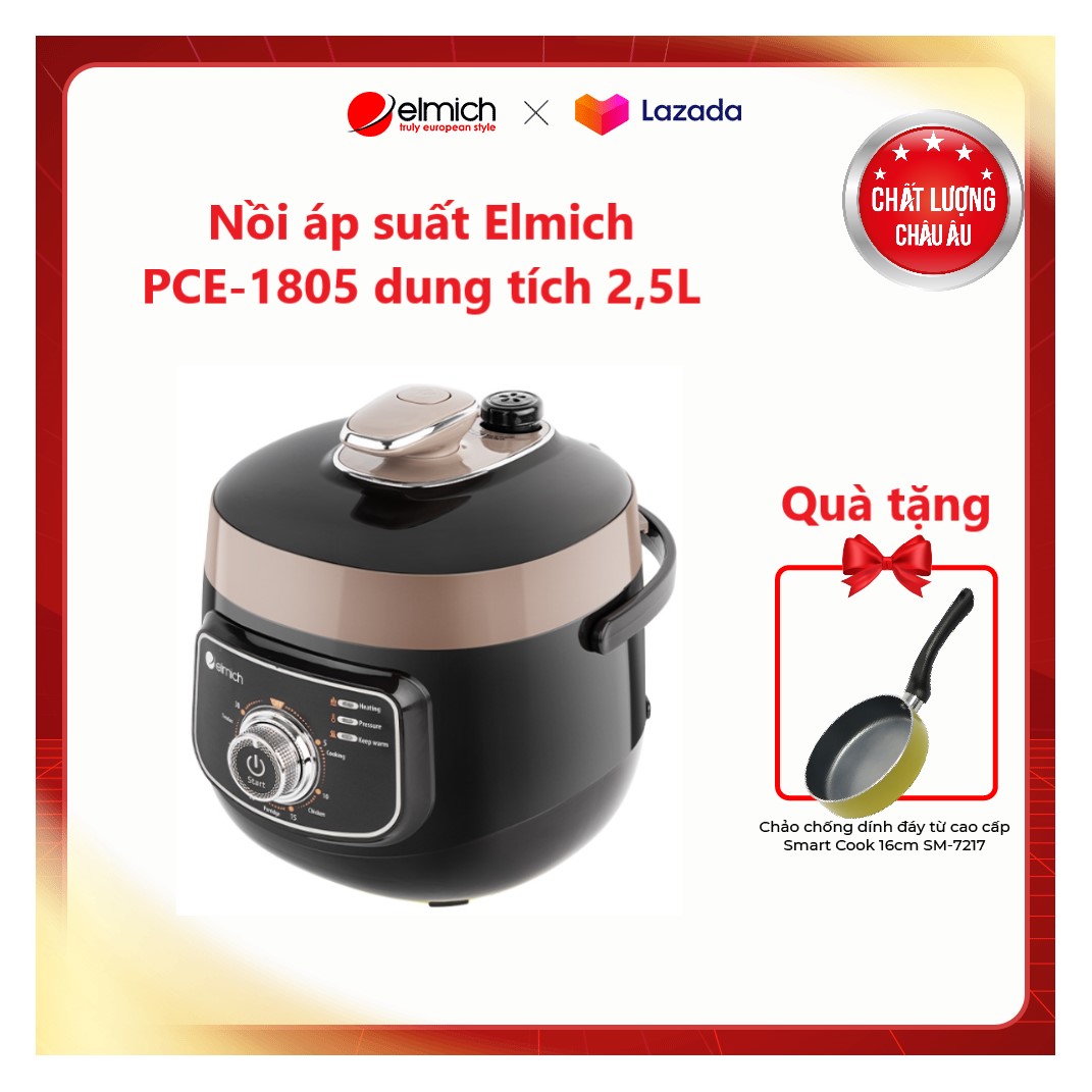 Nồi áp suất elmich pce-1805 dung tích 2,5l