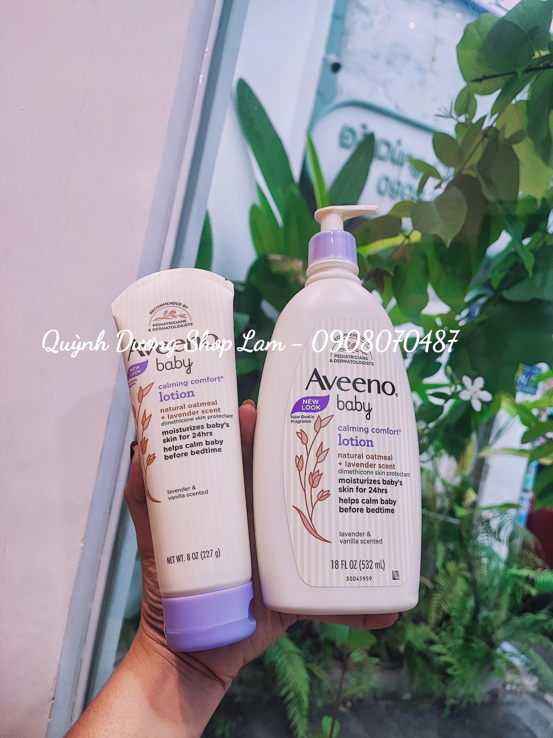 Kem dưỡng ẩm cho bé Lotion Aveeno baby Calming comfort