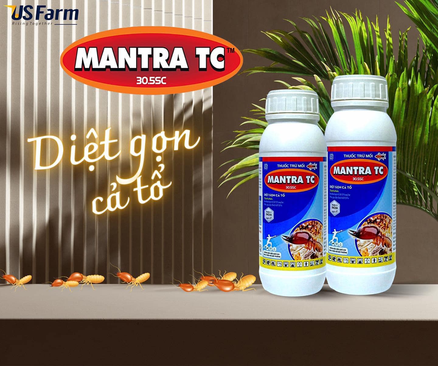 Thuốc diệt mối mantra tc chai 500ml không mùi , diệt mối cả đàn, trừ mối tận gốc