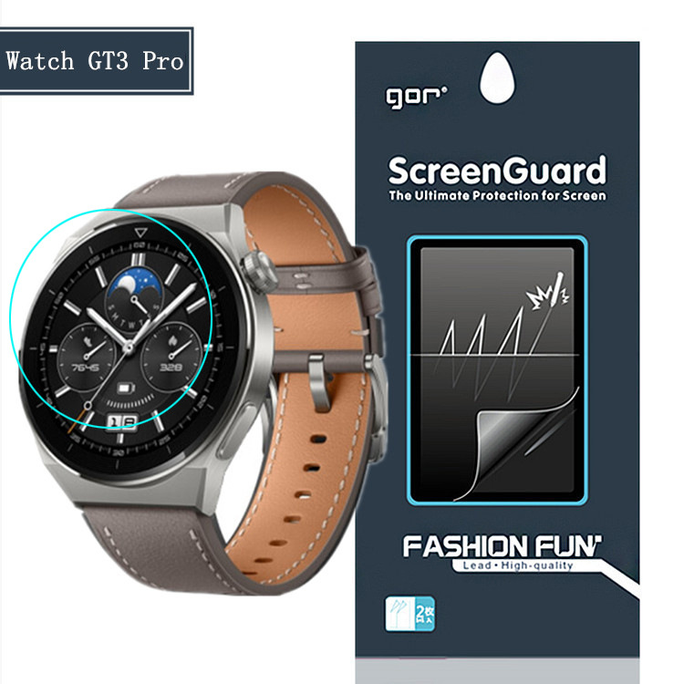Bộ 5 miếng dán film hd gor cho đồng hồ huawei watch gt 3 pro_ hàng chính hãng