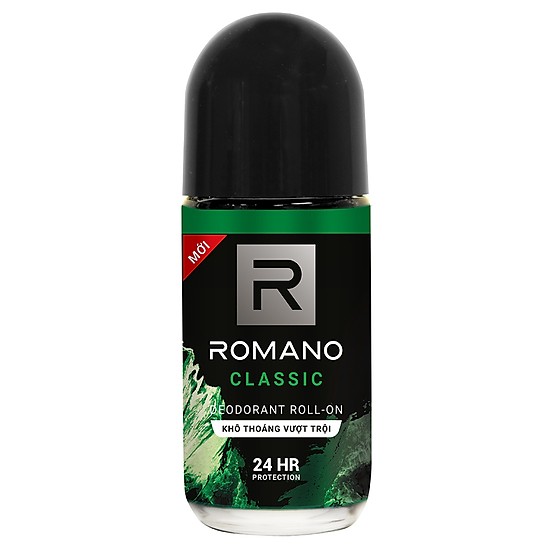 Combo 2 Lăn khử mùi Romano Classic Cổ điển chai 50ml xanh