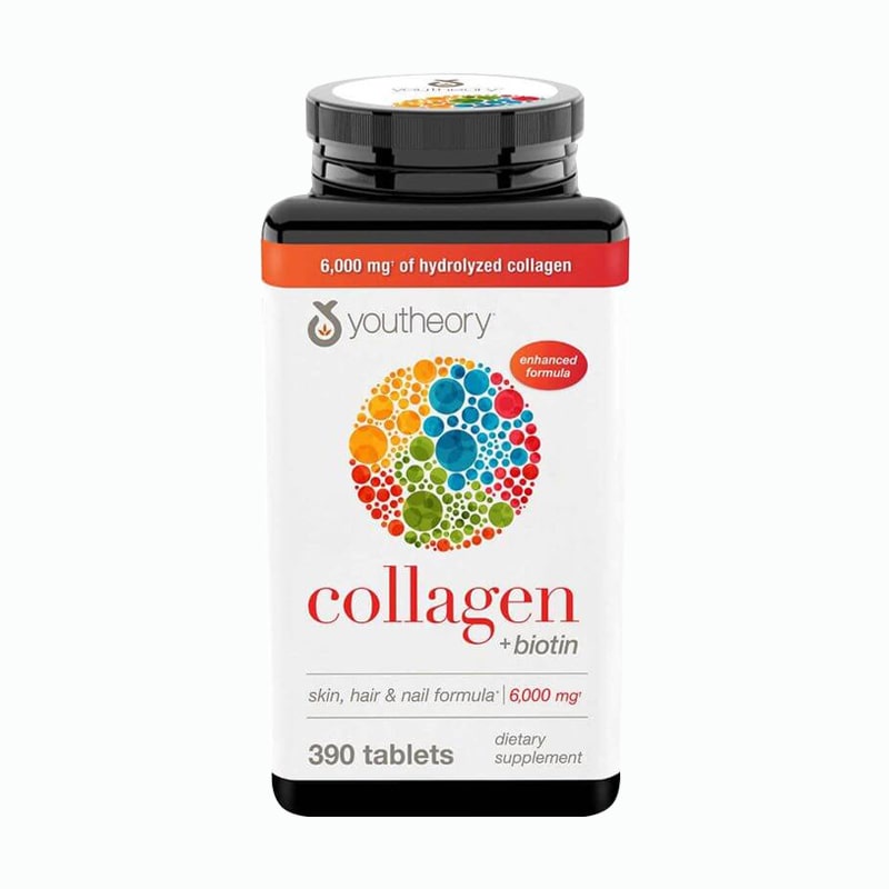 Viên uống Collagen và Biotin Youtheory Mỹ 390 viên