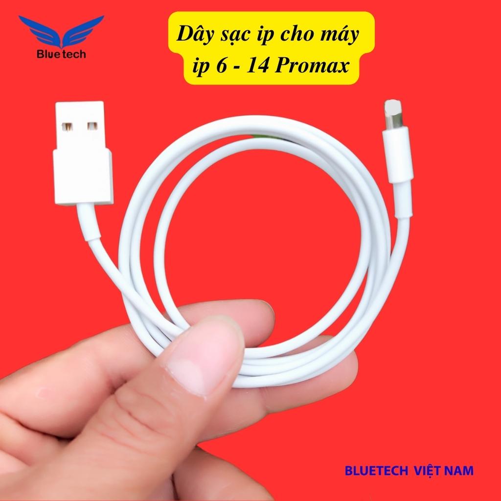 Dây cáp sạc ip, cáp sạc dài 1m siêu bền dành cho điện thoại ip 6- 14 Pro promax bảo hành 1 năm - Bluetech