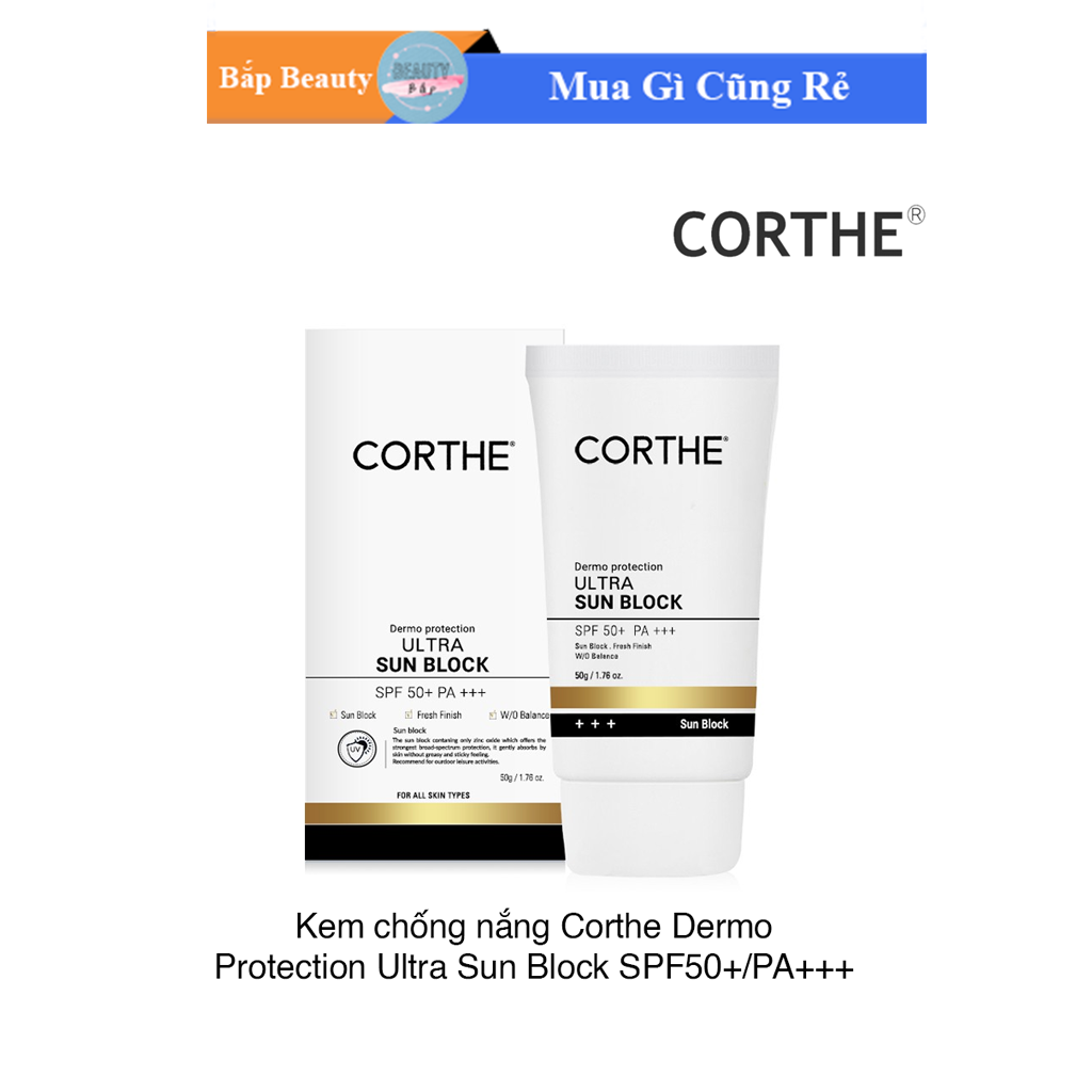 Kem Chống Nắng Corthe Dermo Protection ULTra Sun BLock SPF50+ PA+++