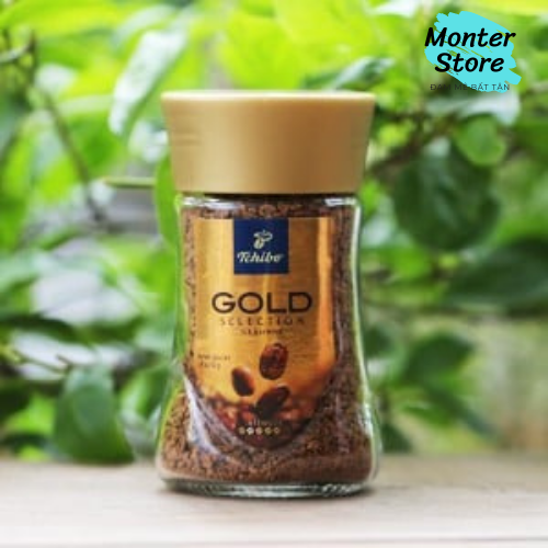 Cà phê hòa tan tchibo gold - 80% robusta 20% arabica - vị đắng đậm và thơm nhẹ - lọ 50g