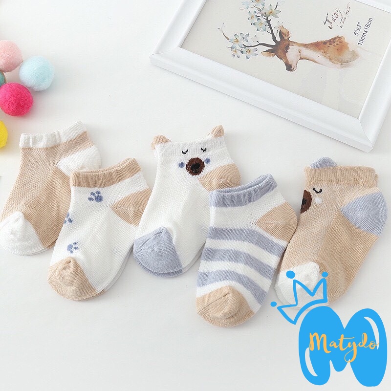 Tất trẻ em mềm mại tất cho bé nằm điều hòa thoáng khí đủ size từ 0 - 3 tuổi tl01