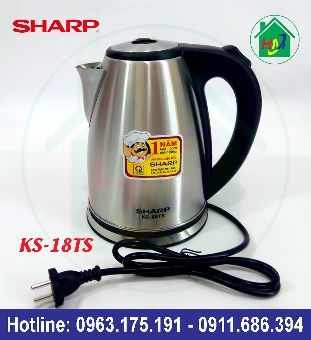 Ấm siêu tốc sharp thái lan ks-18ts