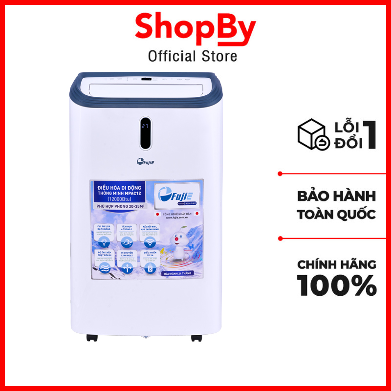 Máy lạnh di động fujie 30.3l/ngày mpac12 công suất làm lạnh 12000btu - hút ẩm 30.3 lít/ngày - phù hợp phòng 20m2 đến 35m2 - thương hiệu nhật