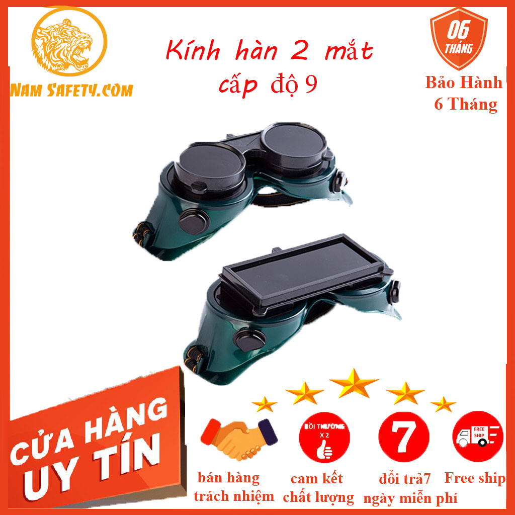 Kính hàn 2 lớp bảo vệ mắt ,phụ kiện hàn