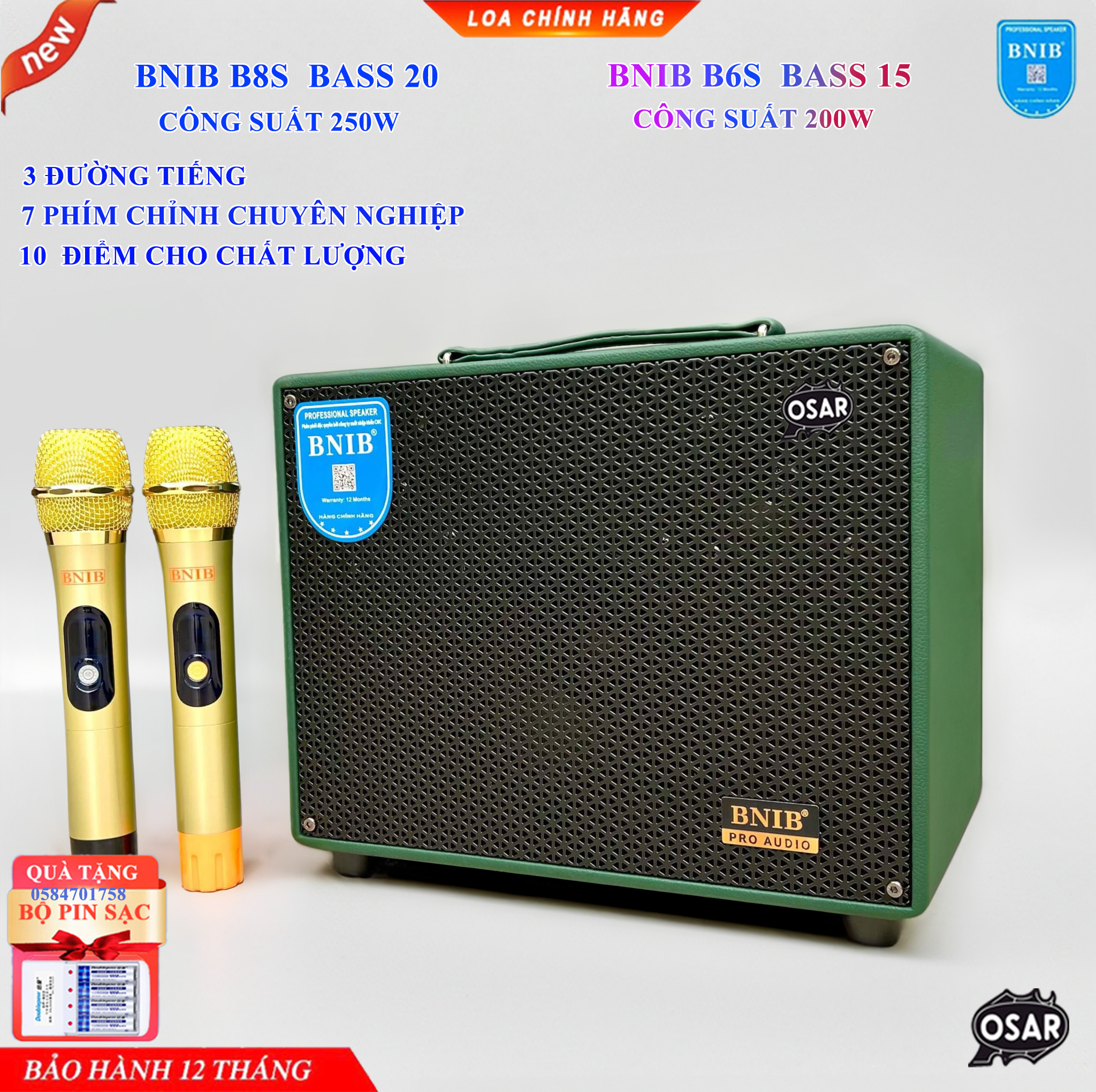 XÁCH TAY VALI NHẬP KHẨU BNIB B8S & BNIB B6S, 3 ĐƯỜNG TIẾNG, THÙNG GỖ CAO CẤP, BO MẠCH CHỐNG HÚ ĐỜI MỚI, KÈM 2 MÍC UHF