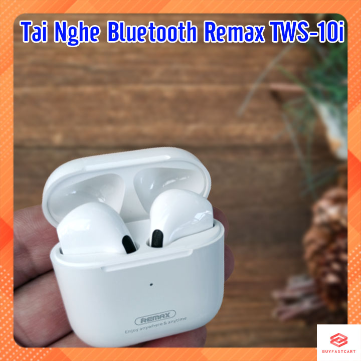 Tai Nghe Bluetooth Remax TWS-10i, Thiết Kế Nhỏ Gọn, Sang Trọng - Hàng Chính Hãng