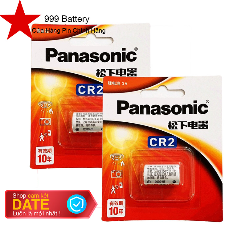 Combo 2 vỉ pin Cr2, pin máy ảnh Cr2 Panasonic 3V lithium