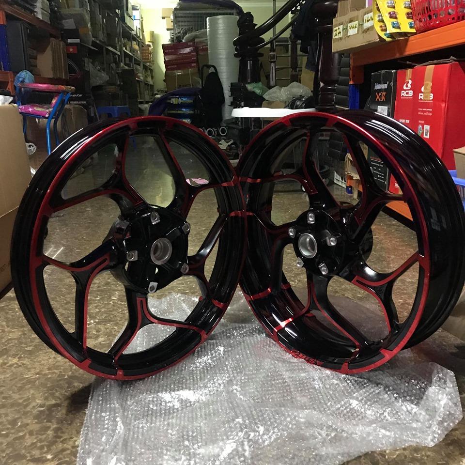 Bộ Mâm Asio 4.0 gắn Exciter 150 Red