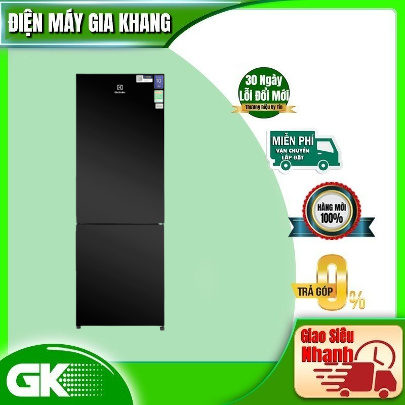Tủ lạnh Electrolux Inverter 253 Lít EBB2802K-H Mới 2021 - GIAO TOÀN QUỐC - FREESHIP HCM