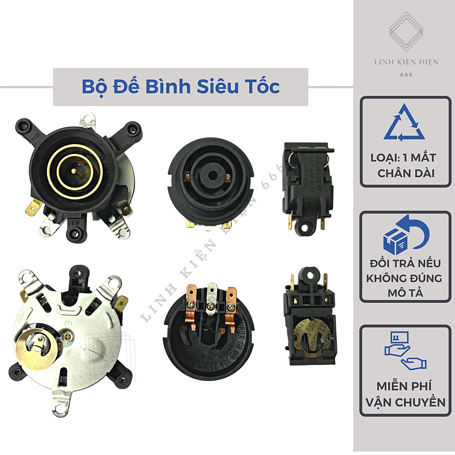 Đế ấm siêu tốc công tắc bình siêu tốc chân âm đun nước