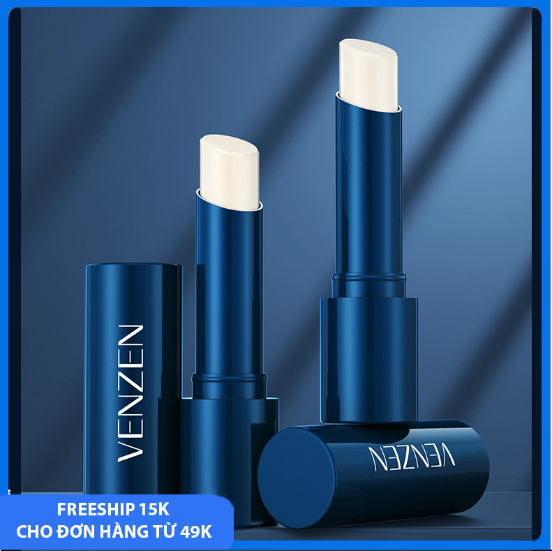 JULY20-Son môi dưỡng ẩm VENZEN cho nam giúp dưỡng ẩm, giảm thâm, môi căng mọng, mặt nạ môi chống khô môi và dưỡng môi dành cho nam giới JU-KH03