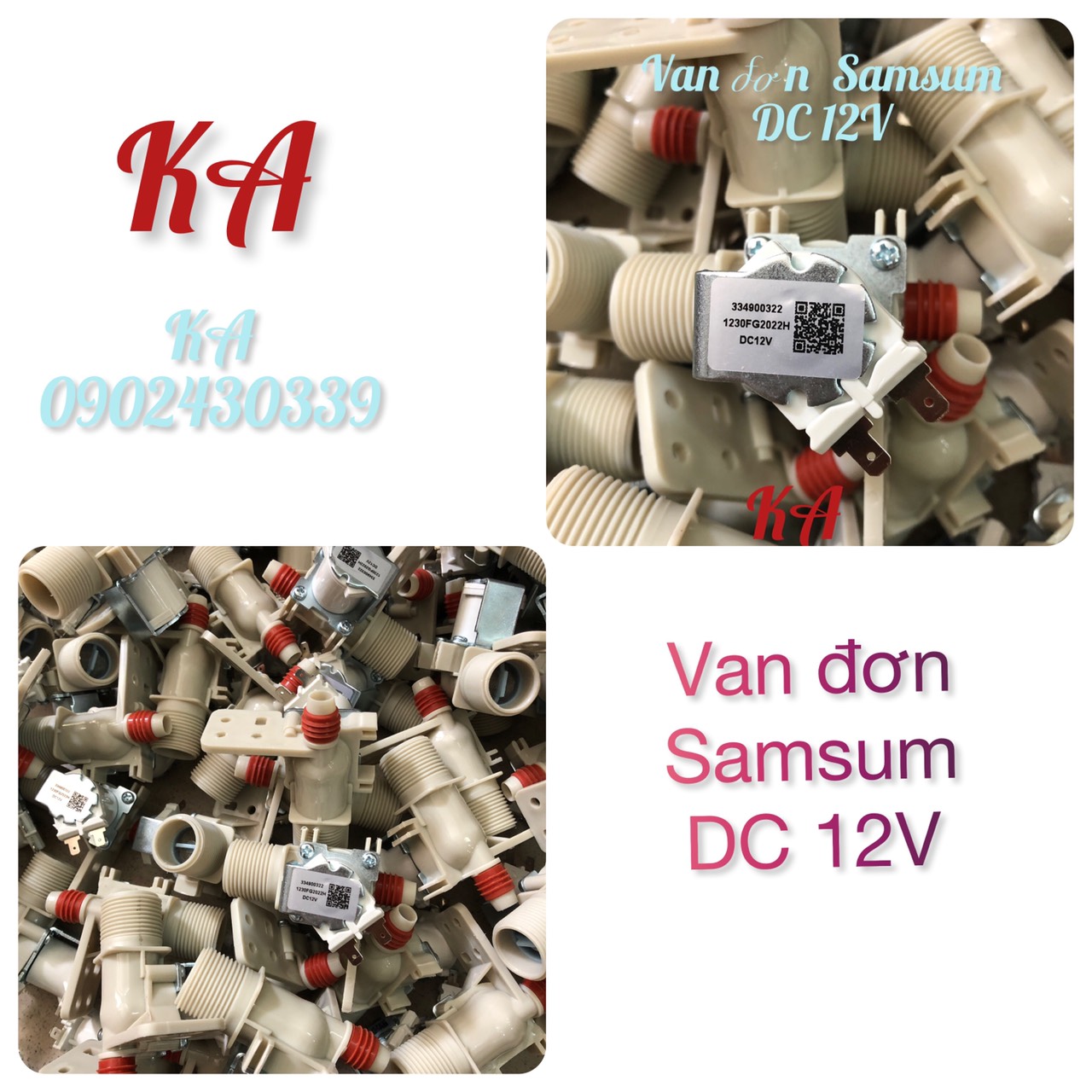 Van cấp nước đơn dùng cho máy giặt samsum dc 12v
