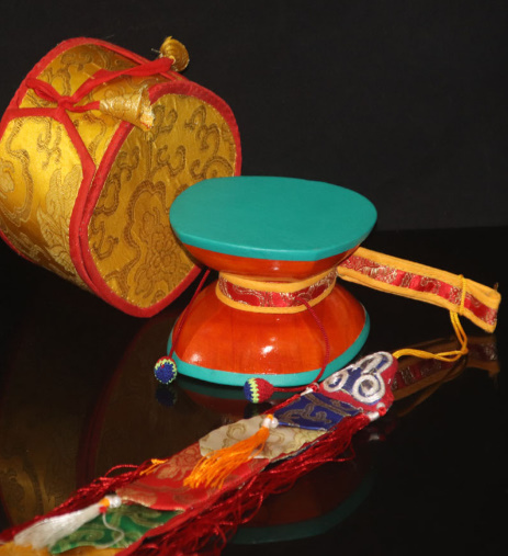 Trống Damaru - Pháp khí mật tông - Phật giáo Tây Tạng