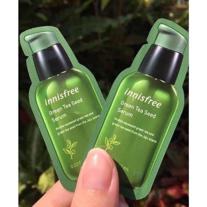 Combo 10 miếng Sample Tinh Chất Dưỡng Da Innisfree Green Tea Seed Serum