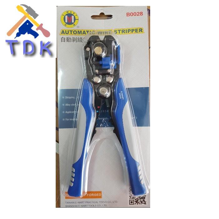 Kìm tuốt dây điện tự động 0.2~1.5mm2 b0028 c-mart
