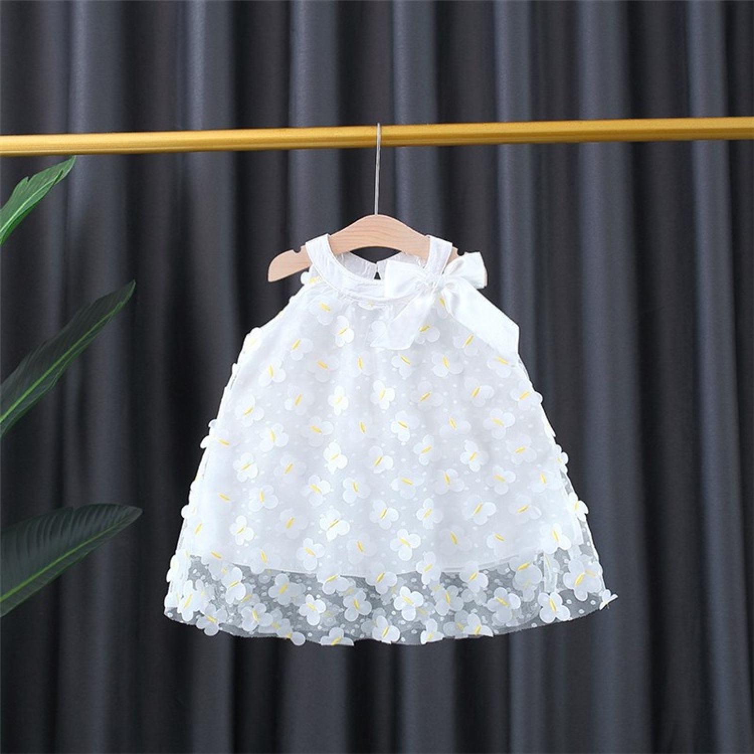 Đầm bé gái xinh xắn, đầm suông cho bé từ 8-16kg - váy hoa họa tiết dễ thương cho bé