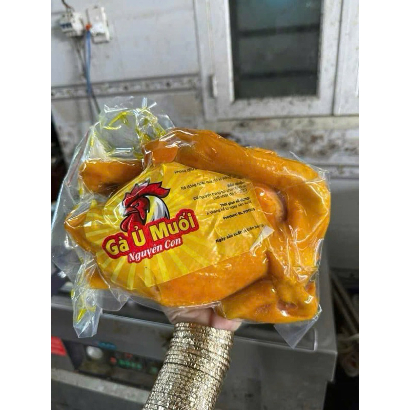 Gà ủ muối hoa tiêu nguyên con CÓ ĐẦU (giao hỏa tốc tphcm)