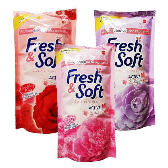 Combo 03 bịch nước xả vải fresh soft thái lan 600ml