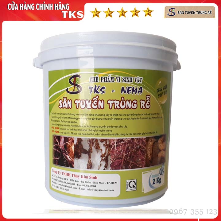 2kg NẤM SĂN TUYẾN TRÙNG NEMA Diệt Tuyến Trùng, Bảo Vệ Rễ, Ngừa Héo Xanh - Bột Hòa Tan