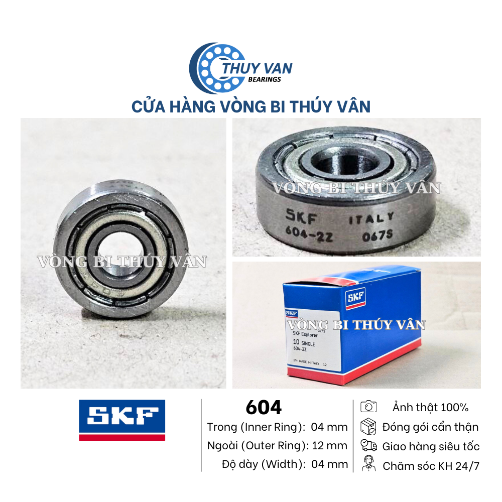Vòng bi bạc đạn 604 605 606 607 608 609 623 624 625 626 627 628 629 634 636 637 638 639 672 673 674 675 676 677 678 679 683 684 685 686 687 688 689 694 695 696 697 698 hãng SKF