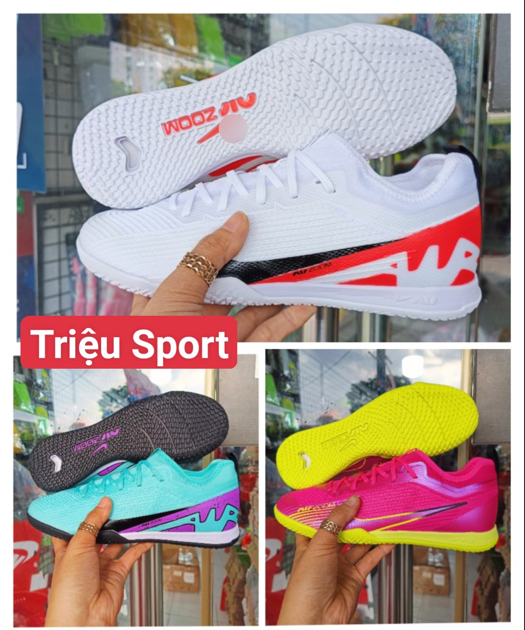 Giày đá bóng vapor 15 pro l1 vân nổi air ic
