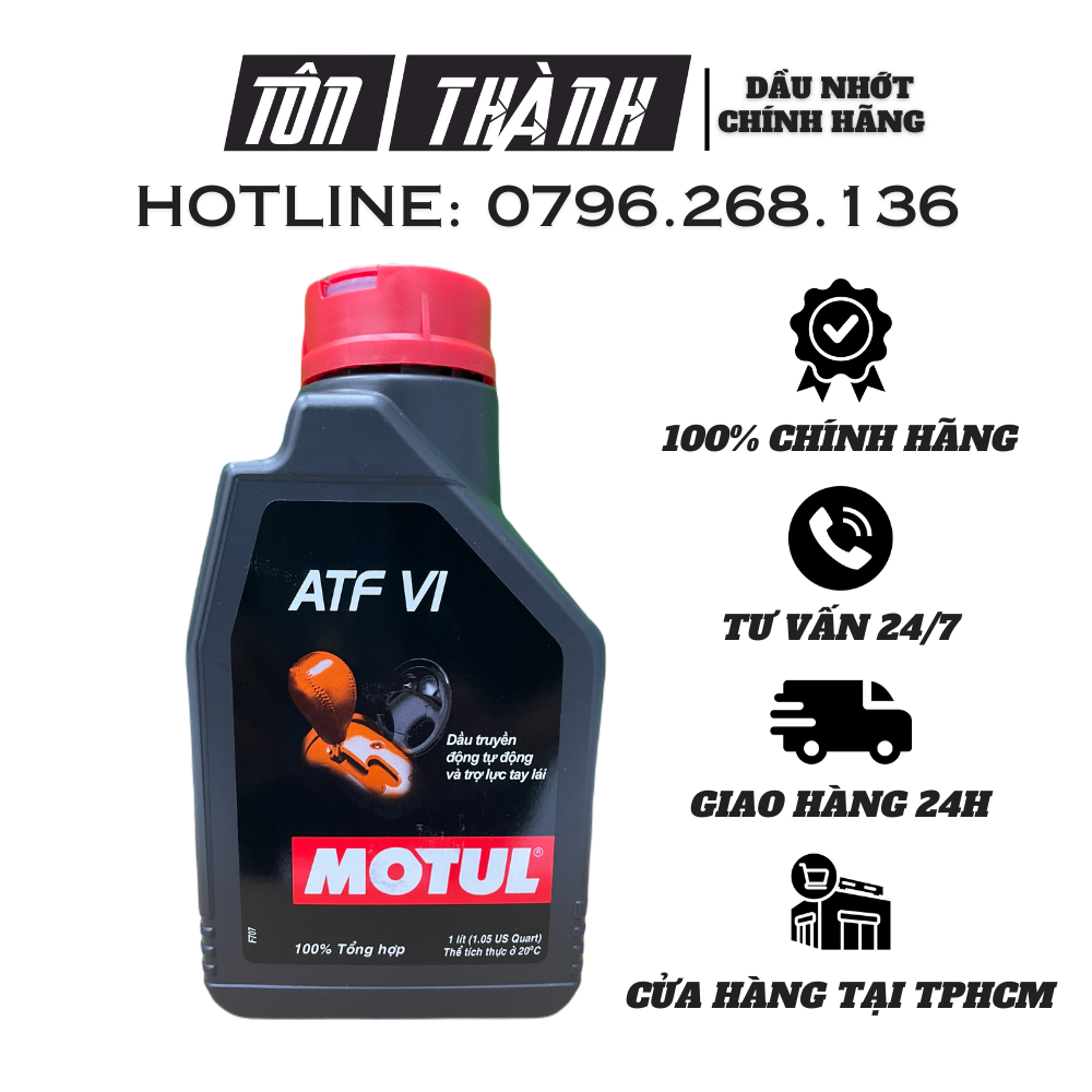 Nhớt hộp số tự động trợ lực tay lái atf vi motul