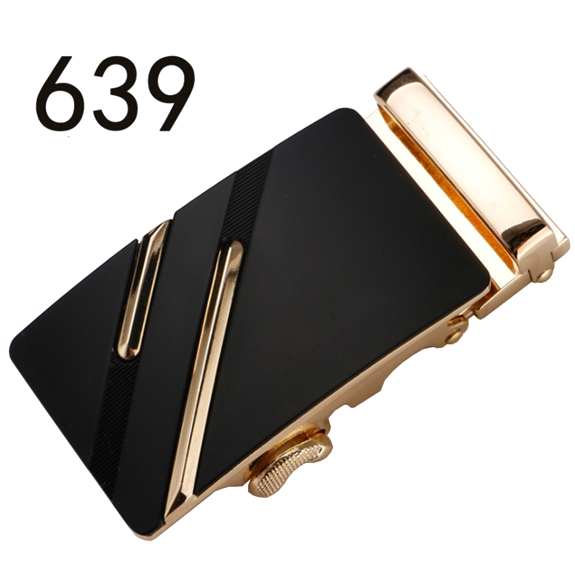 Đầu Khóa Thắt Lưng Nam 2 Sọc Vàng Cho Dây Rộng 3,5cm - 3,7cm Mẫu Đẹp