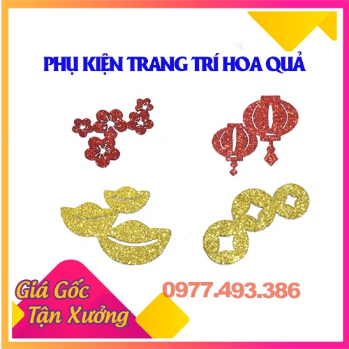 Hình dán kim tuyến trang trí tết 2024thanghacalligraphy