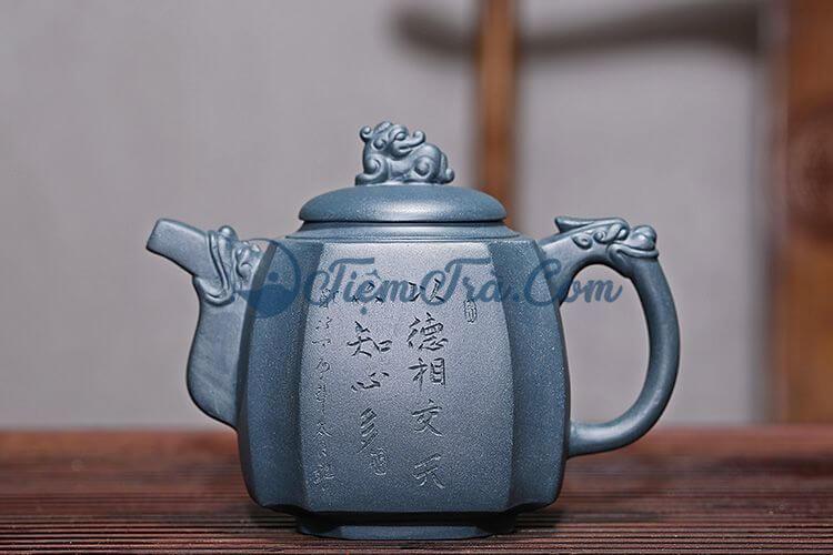 Ấm Tử Sa Nghi Hưng Ẩm Hòa Hắc Lục Nê