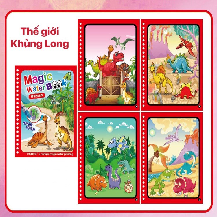 Tranh Ma Thuật Tô Màu Tự Xóa Ma Thuật Thần Kỳ Sử Dụng Được Nhiều Lần Cho Bé Trai Bé Gái Giúp Phát Triển Kỹ Năng Cơ Bản