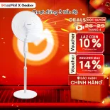 [HỎA TỐC HCM] Quạt điện đứng 5 cánh 3 tốc độ Gaabor FM430M-WH05A đảo gió 90 độ tuần hoàn tùy chỉnh tiết kiệm điện - Bảo hành 12 tháng 1 đổi 1