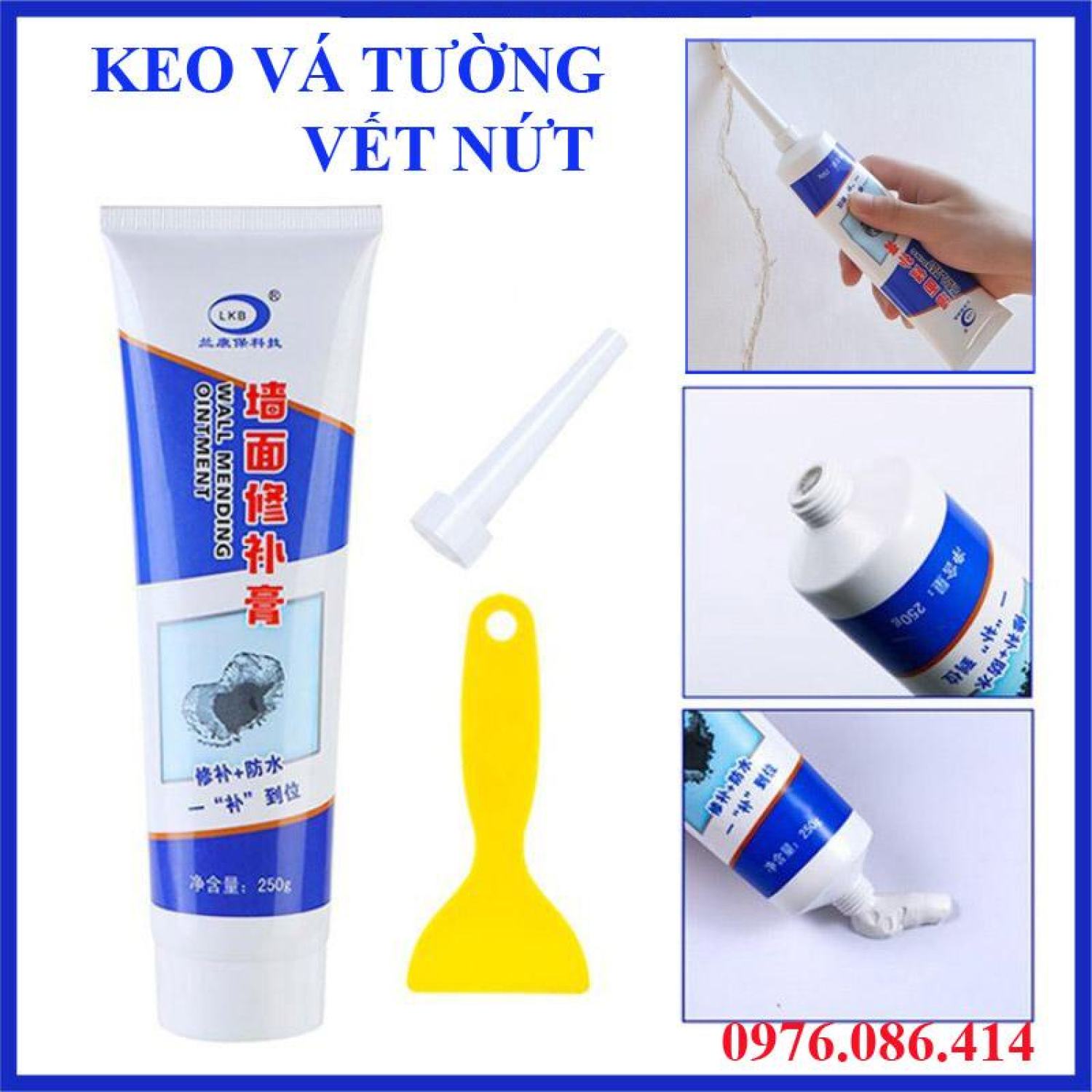 Keo vá tường, trám vết nứt, khe hở trên bề mặt tường đa năng