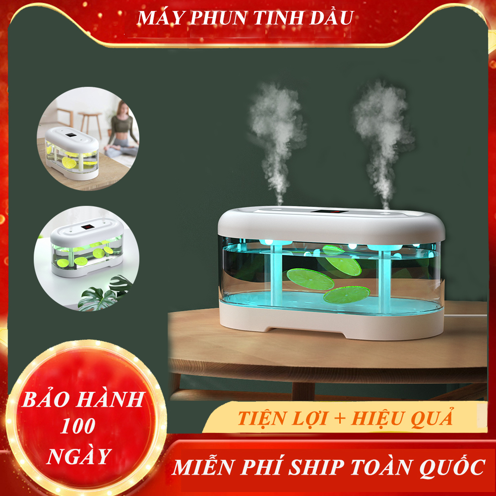 Máy Phun Sương Tạo Ẩm, Máy Phun Hơi Nước. Phun sương tạo ẩm khuếch tán tinh dầu công nghệ NANO, 2 chế độ phun sương, MUA NGAY HÔM NAY!