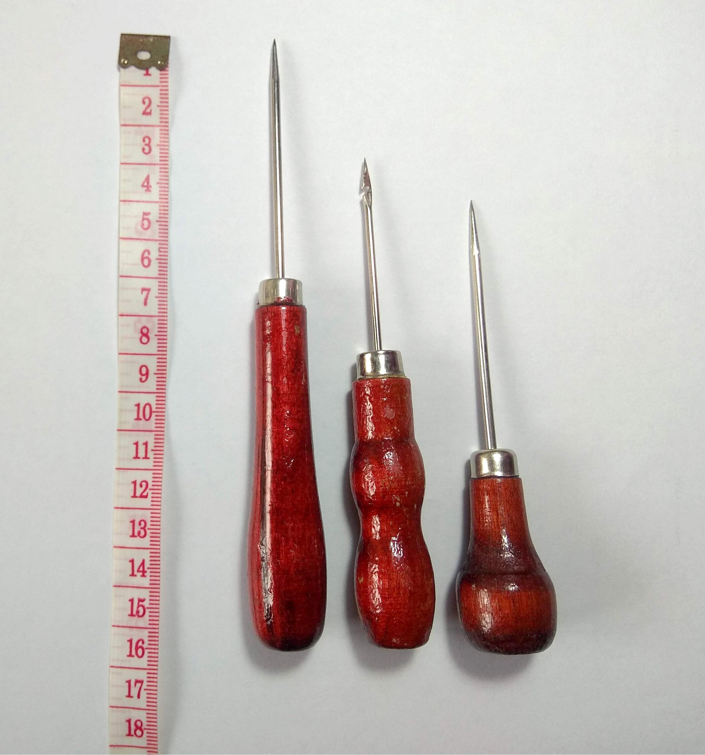 bộ 3 kim khâu giày cán gỗ