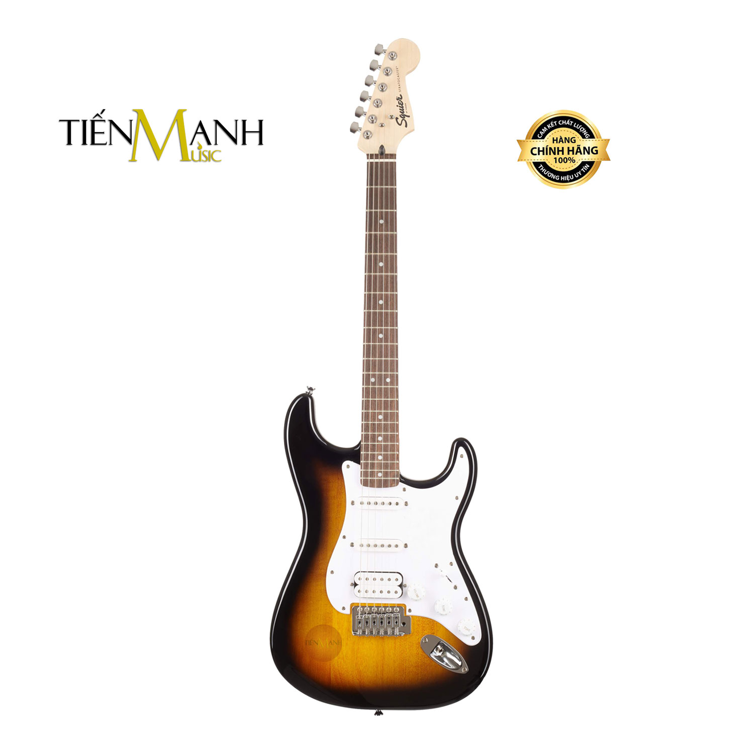 [Chính Hãng] Đàn Guitar Điện Fender Squier Bullet Stratocaster HSS SQ STRAT - Brown Sunburst Electric